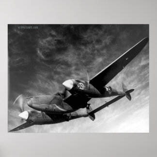 Póster WII P38 Relâmpago