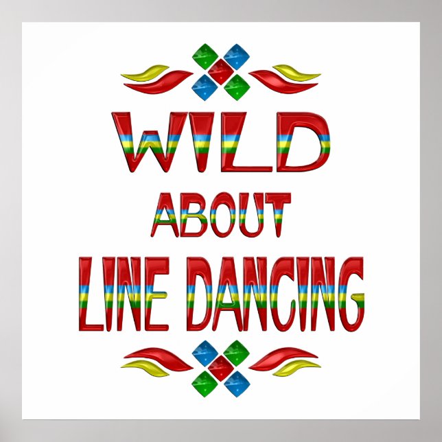 Póster Wild About Line Dancing (Frente)