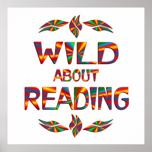 Póster Wild About Reading