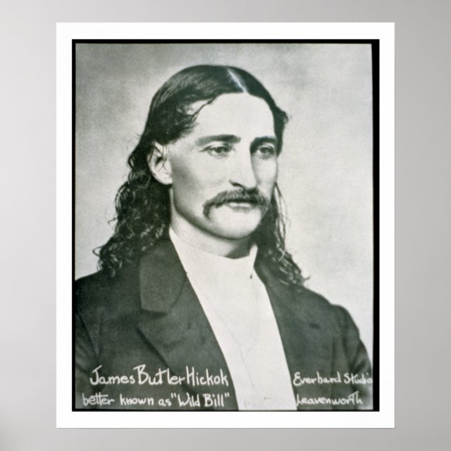 Póster 'Wild Bill' Hickok (foto b/w) (Frente)