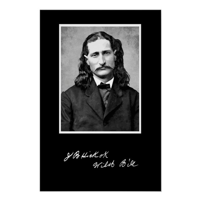 Póster 'Wild Bill' James Butler Hickok em seu primeiro lu (Frente)