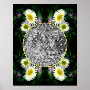 Poster Wild Fleabane Daisy Frame Crie sua própria foto