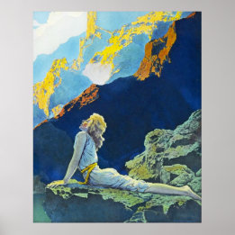 Póster Wild Geese, por Maxfield Parrish