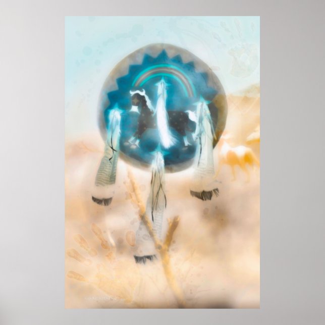 POSTER WILD HORSE NATION "COMANCHE FORTE" (Frente)