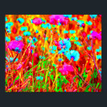 Poster Wild Meadow em Bloom Pop Art<br><div class="desc">Wild Meadow em Bloom em Estilo de Arte Pop.</div>
