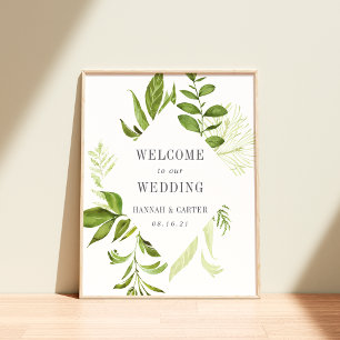 Poster Wild Meadow Wedding Welcome