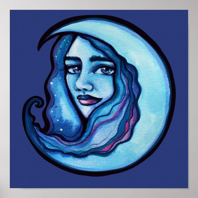 Poster Wild MoonChild Goddese Feiticeira da Lua (Frente)