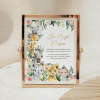 Wild One Floral Safari Fraldas Noturnas