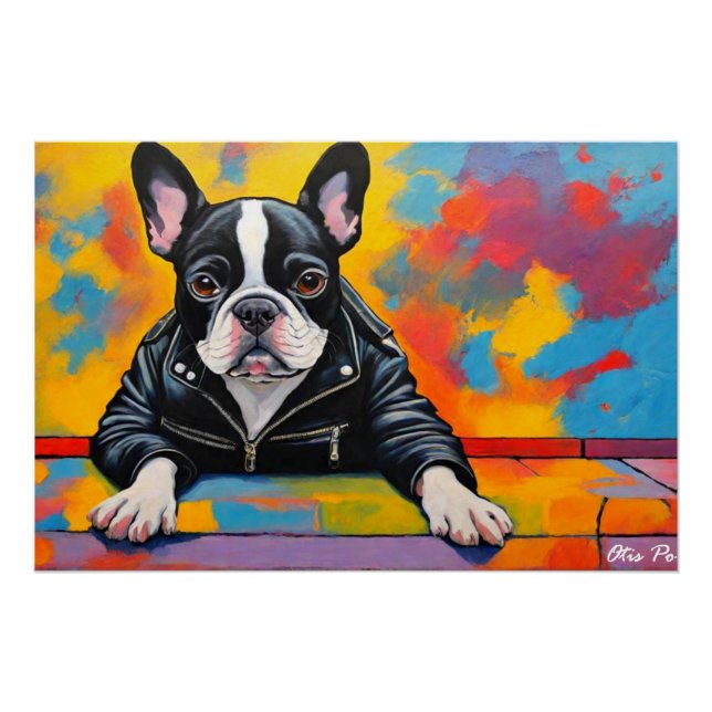 PÓSTER WILD ONE FRANCH BULLDOG 3 (Frente)