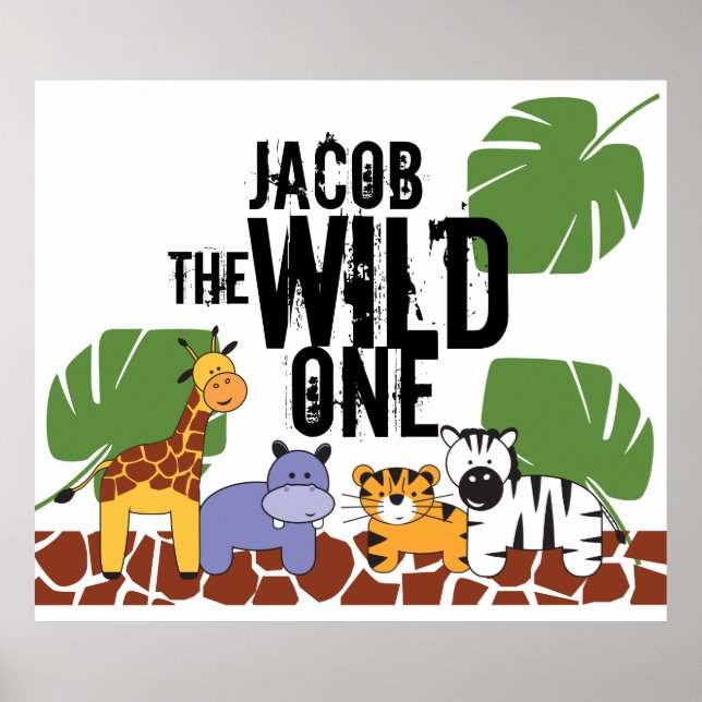 Poster Wild One Personalizado (Frente)