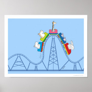 Póster WILD RIDE ROLLER COASTER by Sandra Boynton