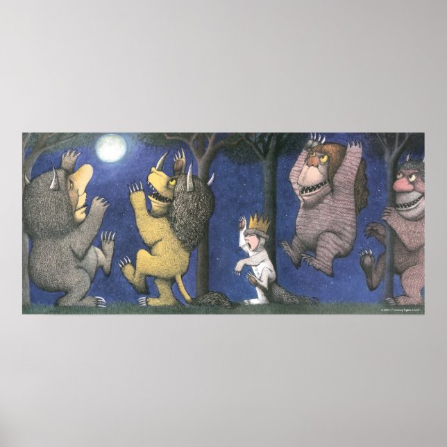 Poster Wild Things and Max Dancing in Moonlight (Frente)