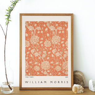 Poster Wild Tulips Padrão Floral William Morris