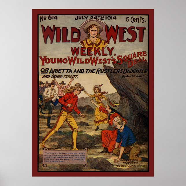 Poster Wild West Rustlers Cowboys (Frente)