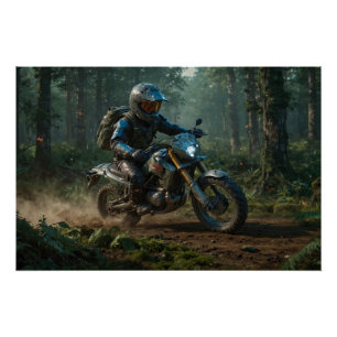 Póster Wilderness Motocross - Dirtbike Racer II