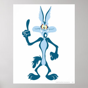 Póster Wile E. Coyote Azul Aha!