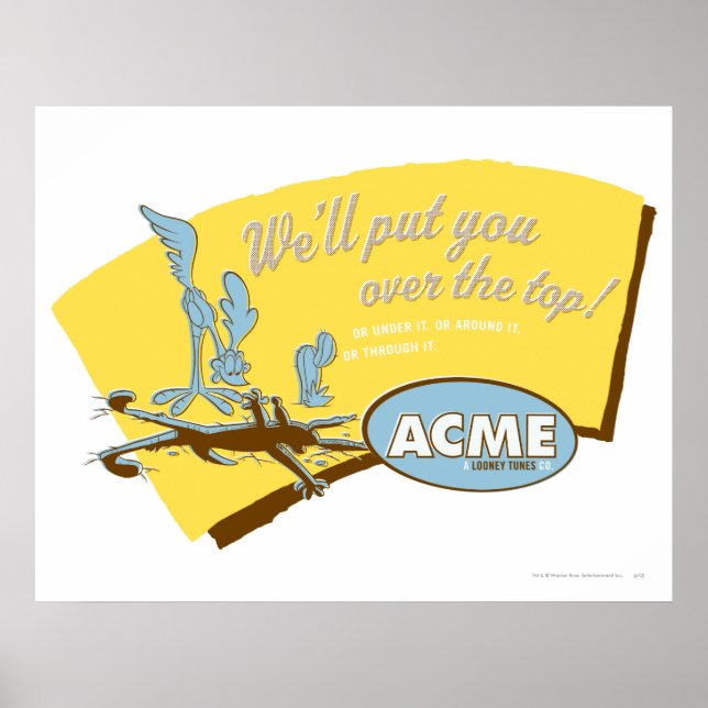 Póster Wile E Coyote e ROAD RUNNER™ Acme (Frente)