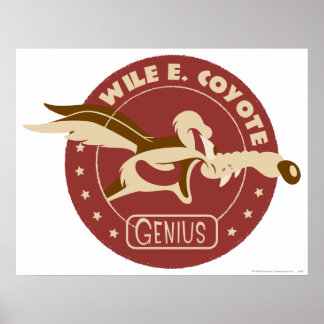 Póster Wile E. Coyote Genius