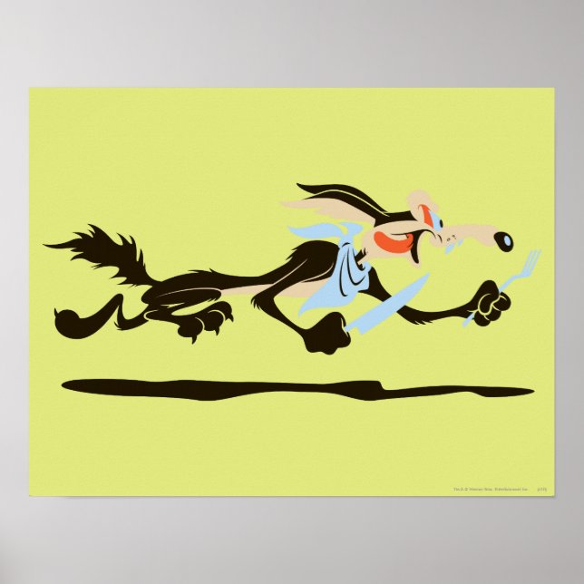 Poster WILE E. COYOTE™ jantando (Frente)