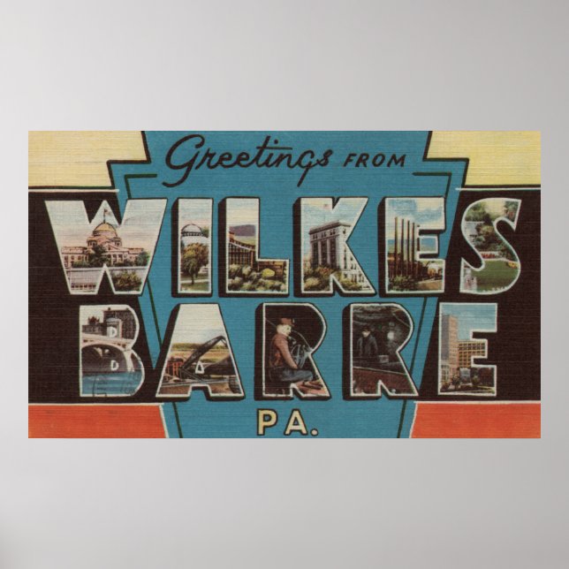 Póster Wilkes-Barre, Pensilvânia - Cenas Grandes (Frente)