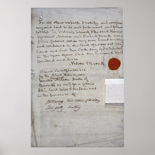 Póster Will do Almirante Lord Nelson (Frente)