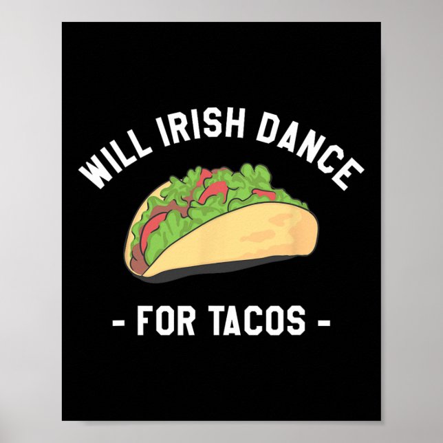 Poster Will Irish Dance for Tacos Rua. (Frente)