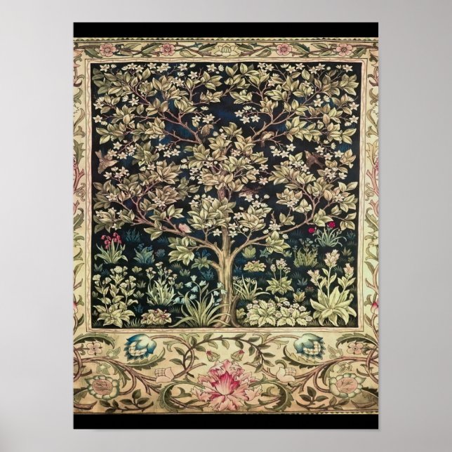Poster Willam Morris belos designs e criações, Vint (Frente)