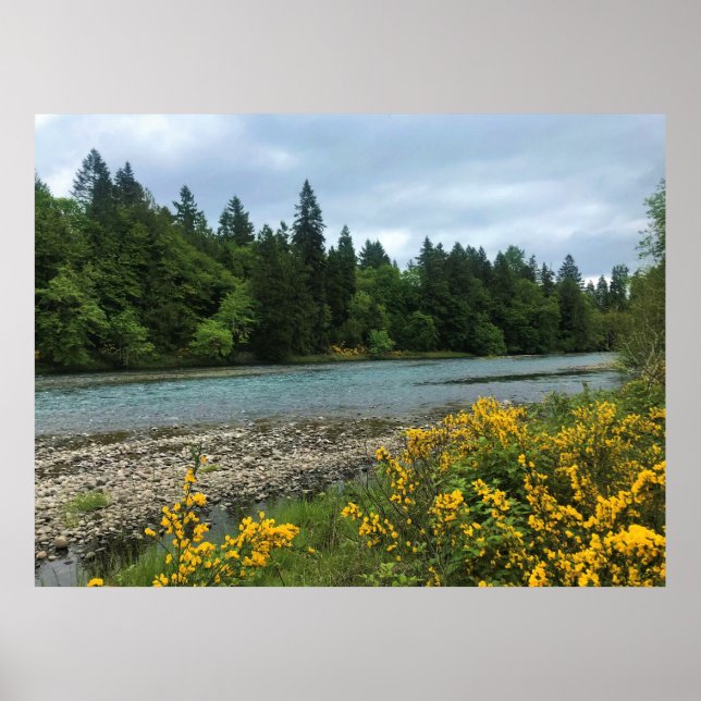 Poster Willamette River, Elijah Bristow State Park, OR (Frente)