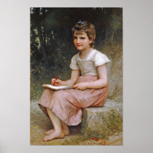 Póster William-Adolphe Bouguereau-A Chamando 1896