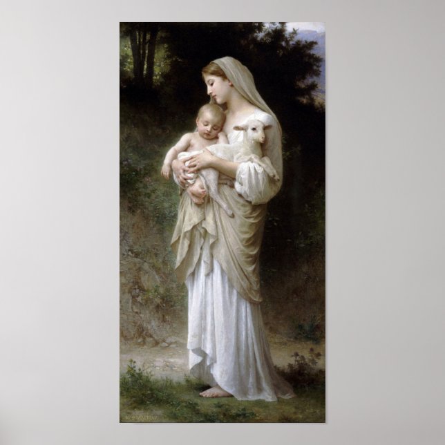 Poster William-Adolphe Bouguereau-Linnocence (Frente)