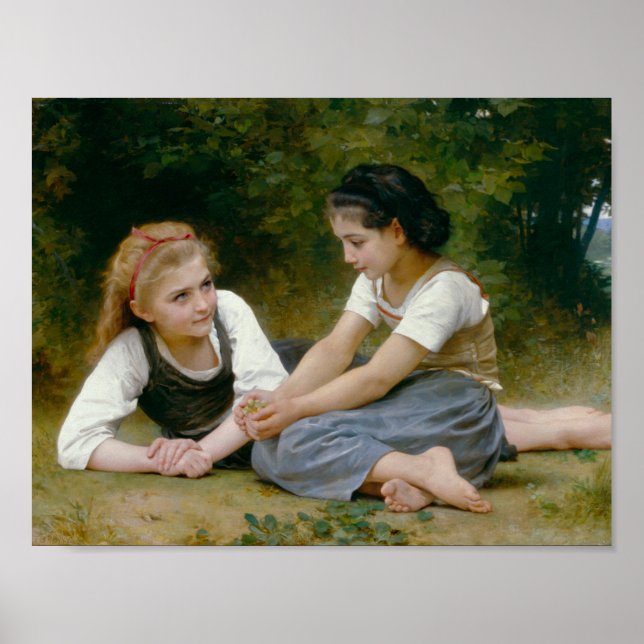 Poster William-Adolphe Bouguereau - Os Coletores Nut (Frente)