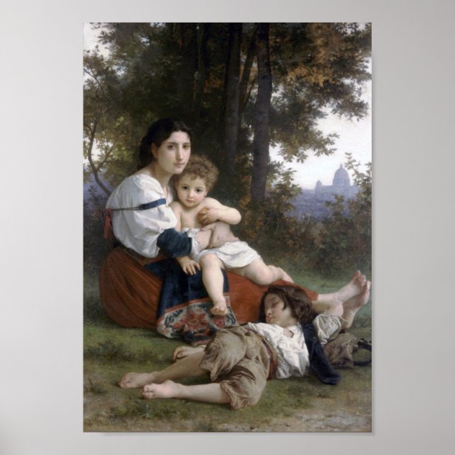 Poster William-Adolphe Bouguereau-Rest (Frente)