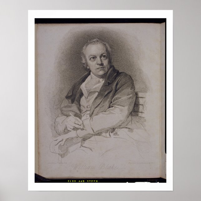 Póster William Blake (1757-1827) gravado por Luigi Schiav (Frente)