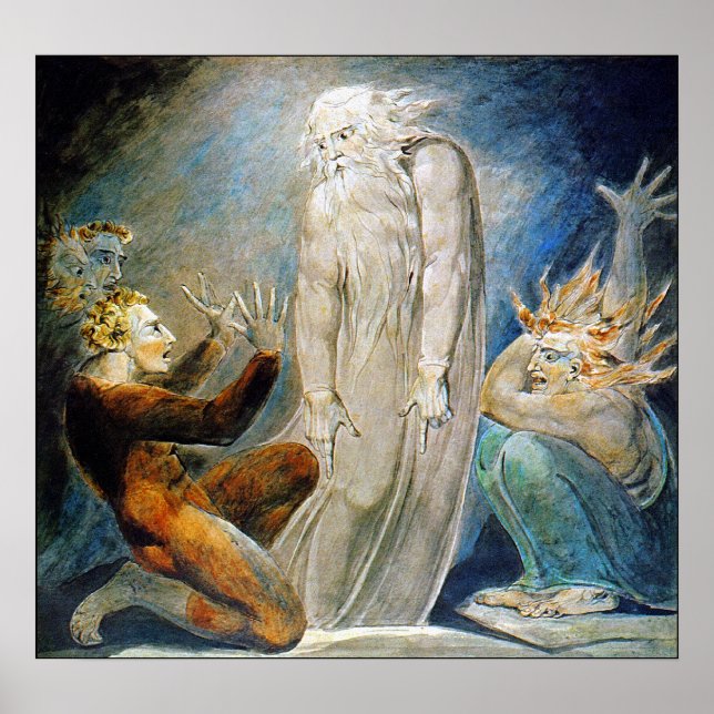 Póster William Blake: A Bruxa de Endor (Frente)