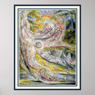Poster William Blake Art: O Sonho Misterioso de Milton