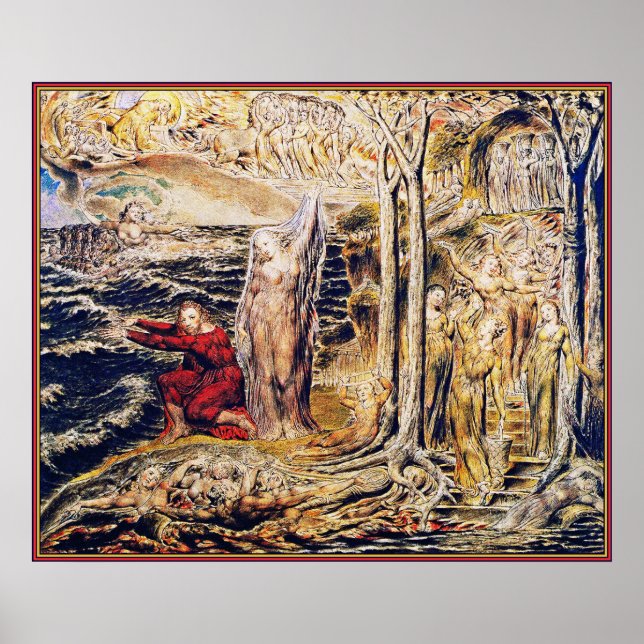 Póster William Blake: De Antro Ninférum [Caverna de Ninfa (Frente)
