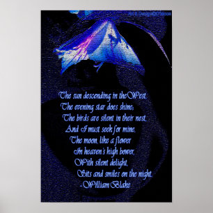 Poster William Blake "eu devo procurar para meus" o