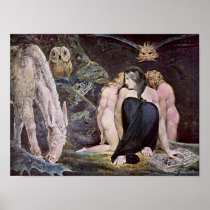 Póster William Blake - Hecate; Noite da alegria de