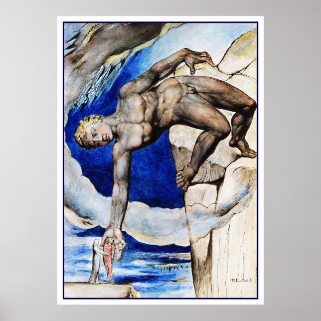 Poster William Blake Illustration: Comédia Divina de Dant (Frente)