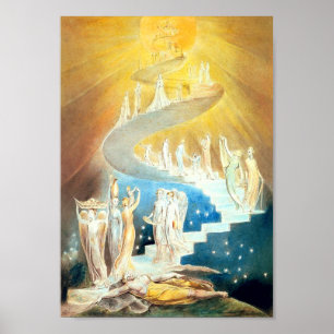 Poster William Blake Jacob's Ladder