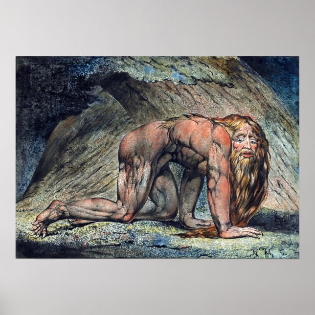 Poster William Blake Nebuchadnezzar (Frente)