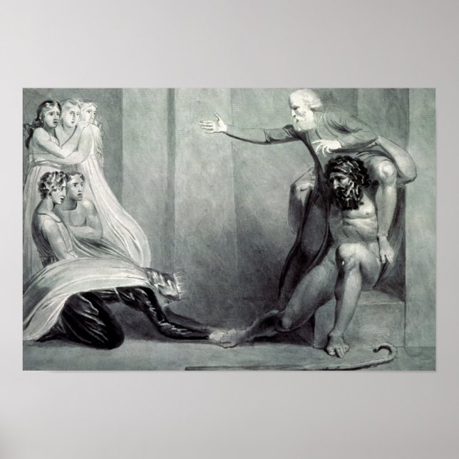 Poster William Blake | Tiriel, devolvido ao Palácio (Frente)