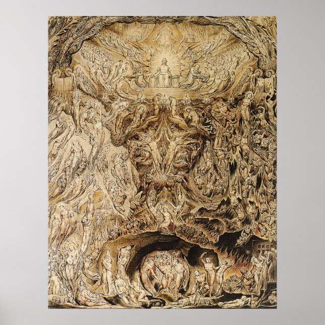 Póster William Blake: Visão do Último Acórdão (Frente)