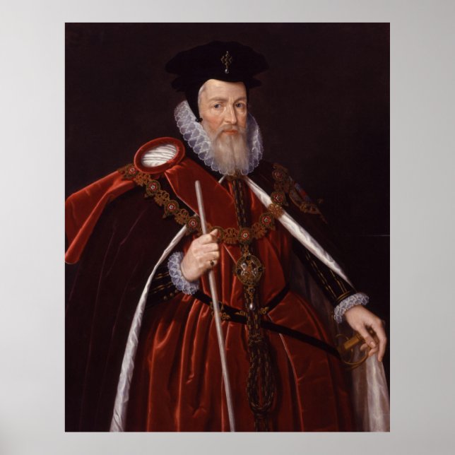 Póster William Cecil 1rua Baron Burghley (Frente)