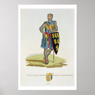 Poster William de Longuespee, ó conde de Salisbúria (d.