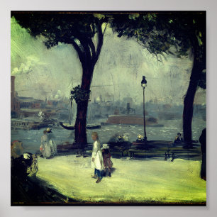 Poster William Glackens - East River Park (c. 1902)