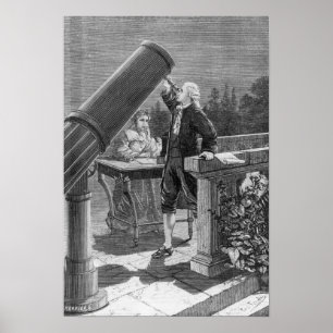 Póster William Herschel descobre o planeta Uranus