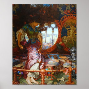 Poster William Holman Hunt - A Senhora de Shalott