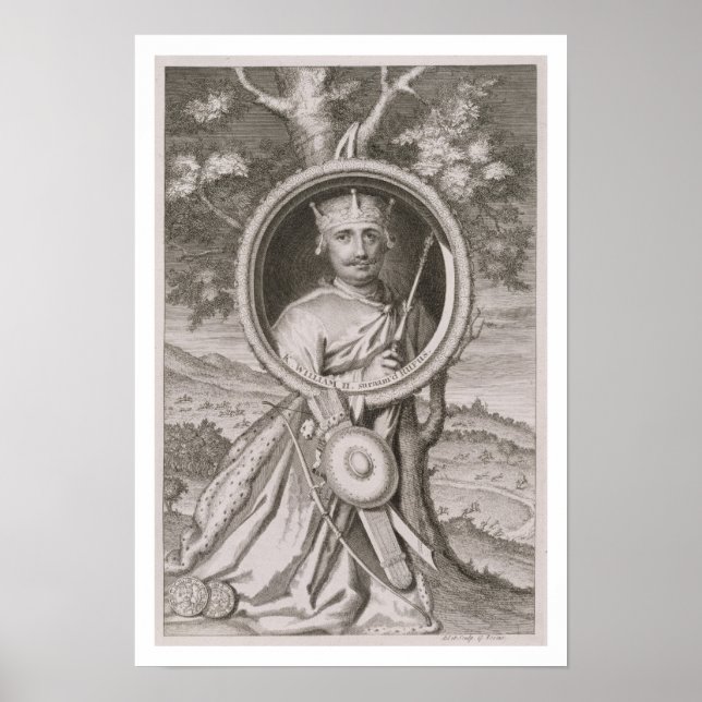 Póster William II 'Rufus' (c.1056-1100) King of England f (Frente)