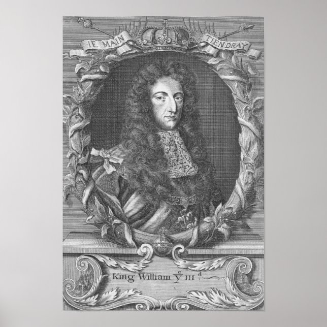 Póster William III Stadholder e King da Inglaterra (Frente)
